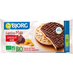 Galettes de maïs au chocolat noir BIO Galettes de maïs au chocolat noir BIO,BJORG,le paquet de 95 g
