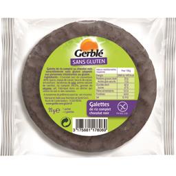 Gerblé Sans Gluten - Galettes de riz chocolat noir le paquet de 2 - 32,6 g