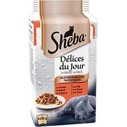 Delices Du Jour En Sauce Selection Du Boucher Pour Chats Sheba Intermarche