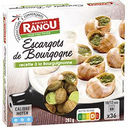 Escargots de Bourgogne préparés Escargots de Bourgogne préparés,MONIQUE RANOU,la barquette de 36 - 202 g