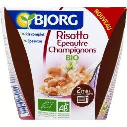 Risotto épeautre champignons bio Risotto épeautre champignons bio ,BJORG,la boite de 250g