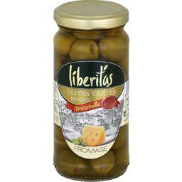 Liberitas Olives vertes farcies fromage le bocal de 140 g net égoutté