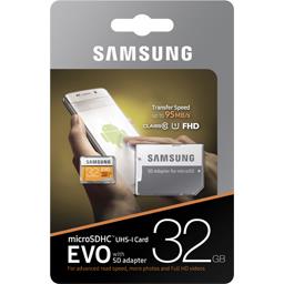 Samsung Micro SD 32G EVO ADAPT SD MB-MP32GA/EU la carte mémoire