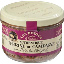 Les Bories Authentique terrine de campagne aux noix du Périgord la boite de 180 g
