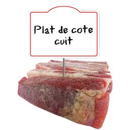 Plat de côte cuit Plat de côte cuit,INTERMARCHE,la pièce de 1000 g environ