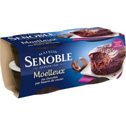 Moelleux chocolat Senoble Moelleux chocolat Senoble,SENOBLE,les 4 pots de 80g