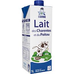 Le Gourmand Lait des Charentes et du Poitou UHT demi-écrémé la brique de 1 l