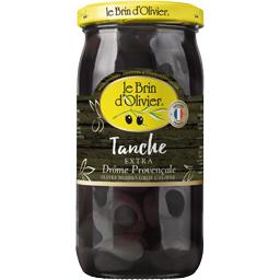 Le brin d'olivier Olives noires Tanche gros calibre le bocal de 200 g net égoutté