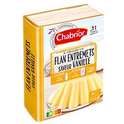 Préparation pour flan entremet saveur vanille Préparation pour flan entremet saveur vanille,CHABRIOR,les 4 sachets de 65g