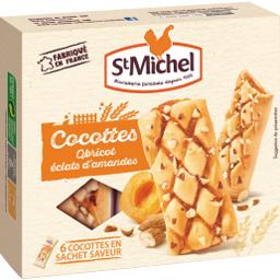 St Michel Biscuits Cocottes abricot éclats d'amandes la boite de 6 biscuits - 150 g