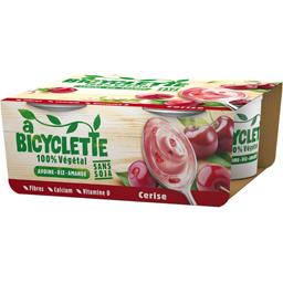 Yaourt végétal à bicyclette Cerise - 4x100g