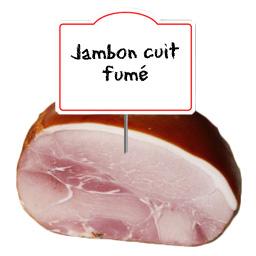 Jambon cuit supérieur FUME, au rayon traditionnel, à la coupe Jambon cuit supérieur FUME, au rayon traditionnel, à la coupe,DE CLERMONT,Jambon cuit fumé,à la coupe
