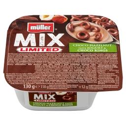 Mix Jogurt o smaku czekoladowo-orzechowym z krążkami zbożowymi w czekoladzie mlecznej 130 g