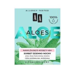 Aloes 100% aloe vera extract sorbet dzienno-nocny 48h nawilżająco-kojący 50 ml