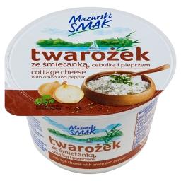 Mazurski Smak Twarożek ze śmietanką cebulką i pieprzem 200 g