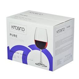 Kieliszki do wina Pure 350 ml zestaw 6 szt wino czer...