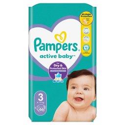 Active Baby 3, 66 Pieluszek,6kg-10kg