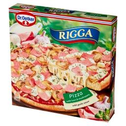 Rigga Pizza z szynką i pieczarkami z sosem czosnkowy...