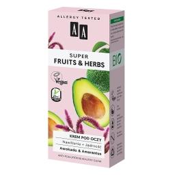 Super Fruits&Herbs krem pod oczy nawilżenie + jędrność 15 ml