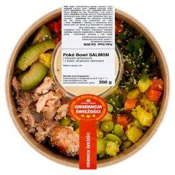 Poké Bowl Salmon Danie z łososiem grillowanym i z so...