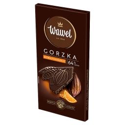 Czekolada gorzka 64 % cocoa skórka pomarańczy 90 g