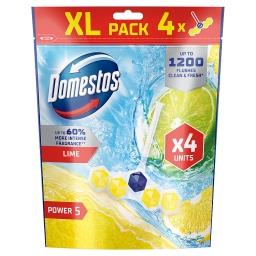 Power 5 XL Lime Kostka toaletowa 4 x 50 g