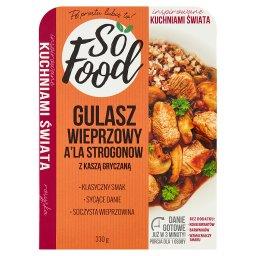 Inspirowane Kuchniami Świata Gulasz wieprzowy a'la strogonow z kaszą gryczaną 330 g