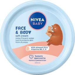 Nivea Baby Krem Pielęgnacyjny do twarzy i ciała 200m...