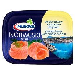Norweski smak Serek topiony z łososiem i koprem 150 g