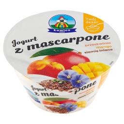 Jogurt z mascarpone brzoskwinia mango siemię lniane 130 g