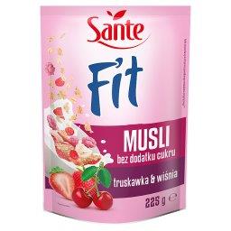 Fit Musli bez dodatku cukru truskawka & wiśnia 225 g