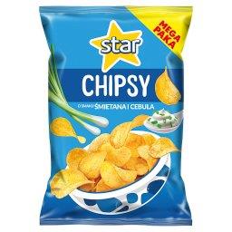 Chipsy o smaku śmietana i cebula 220 g