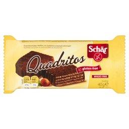 Quadritos Bezglutenowe wafle o smaku kakaowym pokryte gorzką czekoladą 40 g (2 sztuki)