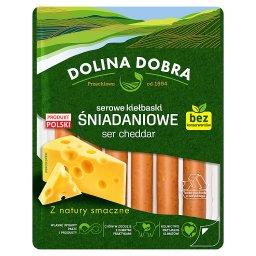 Serowe kiełbaski śniadaniowe ser cheddar 200 g