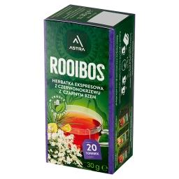 Rooibos Herbatka ekspresowa Rooibos z czarnym bzem 30 g (20 x 1,5 g)