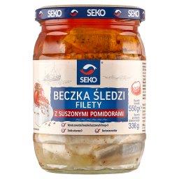 Beczka śledzi Filety z suszonymi pomidorami 550 g