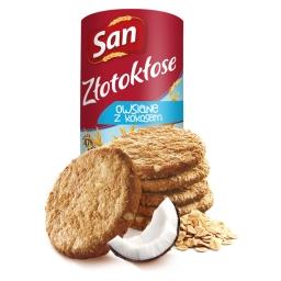 Złotokłose Ciastka owsiane z kokosem 215 g