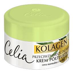 Celia Kolagen przeciwzmarszczkowy krem półtłusty z oliwką 50 ml
