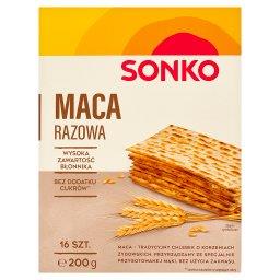 Maca razowa 200 g (16 sztuk)