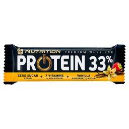 Go On Protein 33% Baton o smaku waniliwo-malinowym