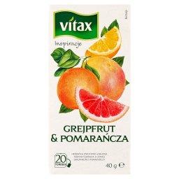 Inspiracje Herbatka owocowo-ziołowa aromatyzowana grejpfrut & pomarańcza 40 g (20 x 2 g)