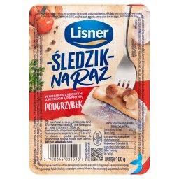 Śledzik na raz w sosie grzybowym z pieczoną papryką ...