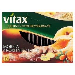 Herbatka owocowo-ziołowa aromatyzowana morela & rokitnik & imbir 30 g (15 x 2 g)