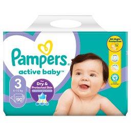 Active Baby 3, 90 Pieluszek,6kg-10kg[{diapersnappysi...