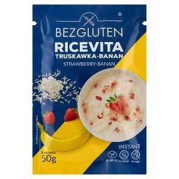 RiceVita Płatki ryżowe truskawka-banan 50 g