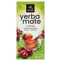 Herbatka ekspresowa ziołowo-owocowa Yerba Mate z wiśnią 30 g (20 x 1,5 g)