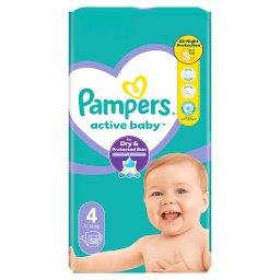 Active Baby 4, 58 Pieluszek,9kg-14kg[{diapersnappysi...