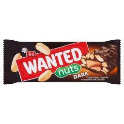 Wanted Baton nugatowy z orzeszkami ziemnymi i karmelem pokryty czekoladą deserową 45 g