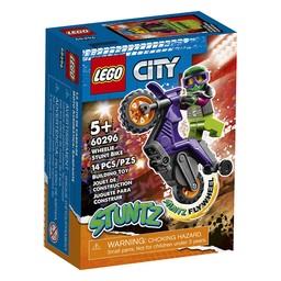 Klocki LEGO City Stuntz Wheelie na motocyklu kaskaderskim 60296