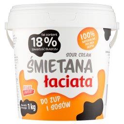 Śmietana 18 % 1 kg